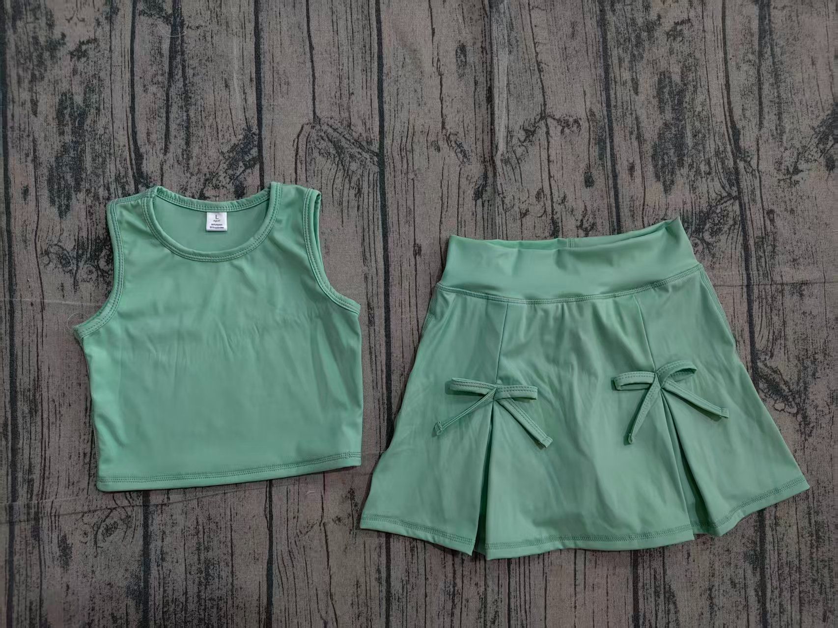 Baby Yoga Clothing - Set Estivo per Bambine con Maglietta