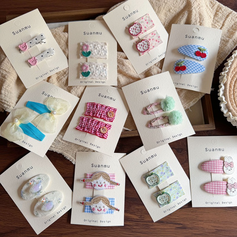 Baby Clothing Material - Fermagli per capelli in tessuto floreale