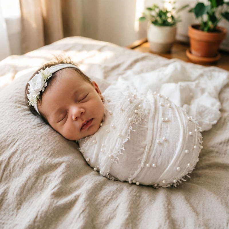 Baby Clothing Material - Telo in cotone e canapa per
