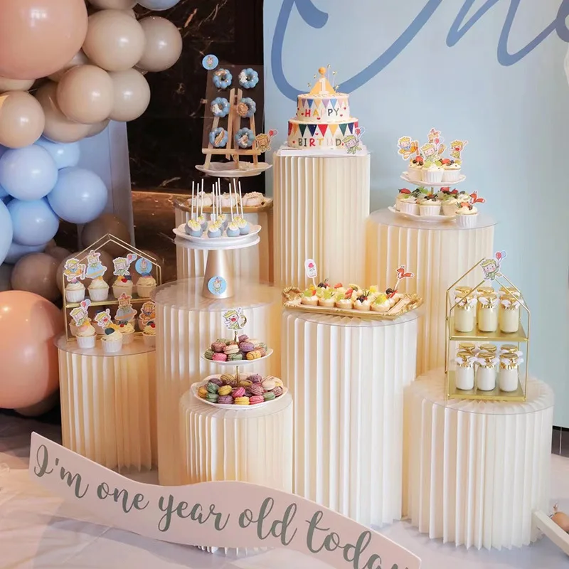Baby Clothing Rack For Baby Shower - Alzata pieghevole per torta di carta
