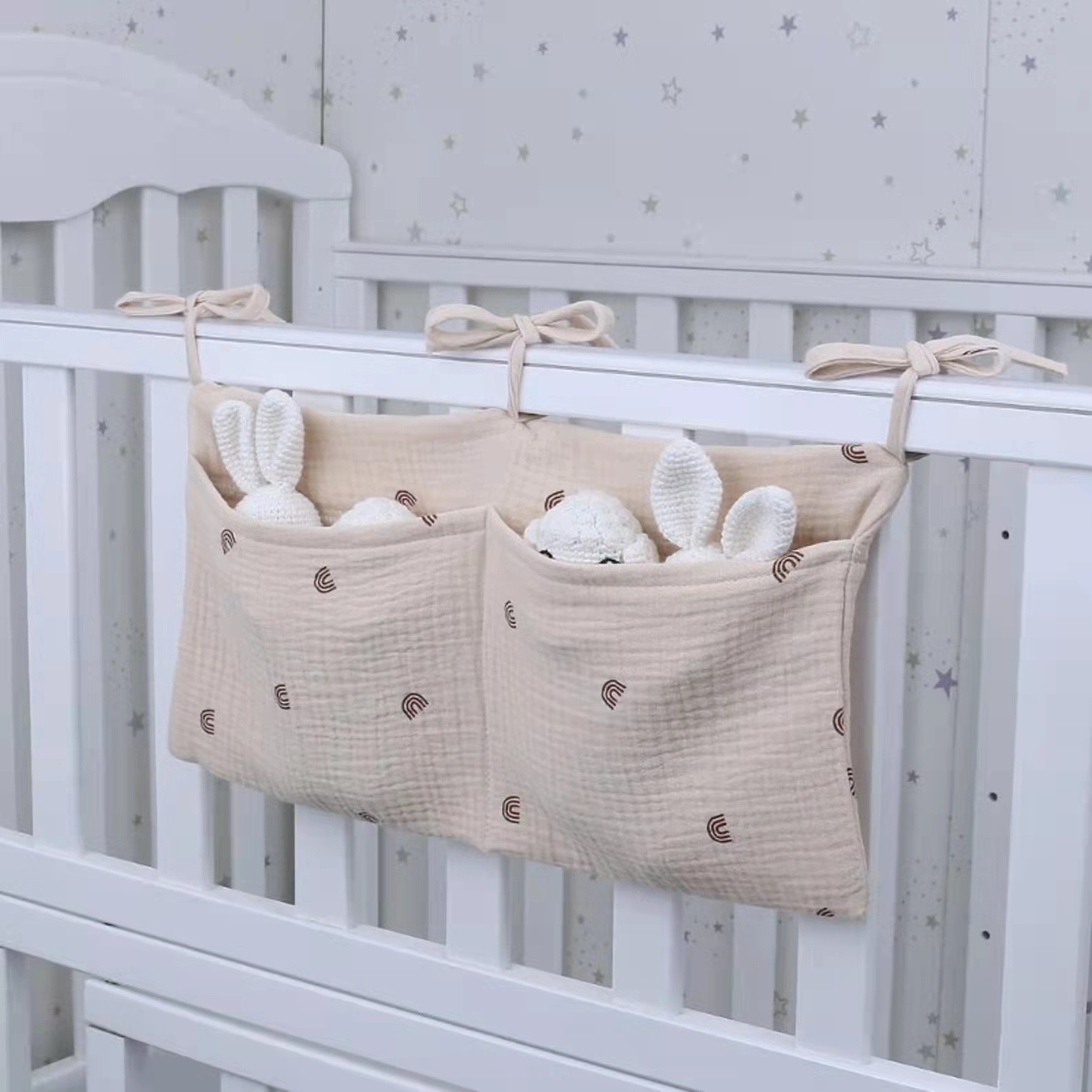 Baby Clothing Material - Borsa portaoggetti portatile per culla Organizzatore