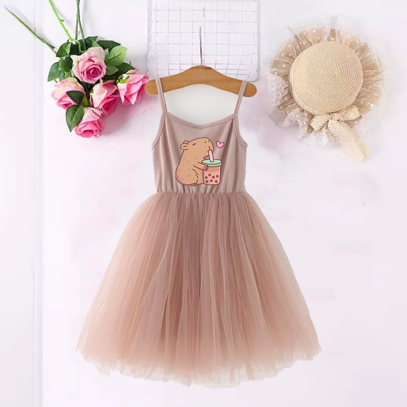 Baby Clothing Gifts - Capybara Ragazze Abiti Anime Stampato Carino