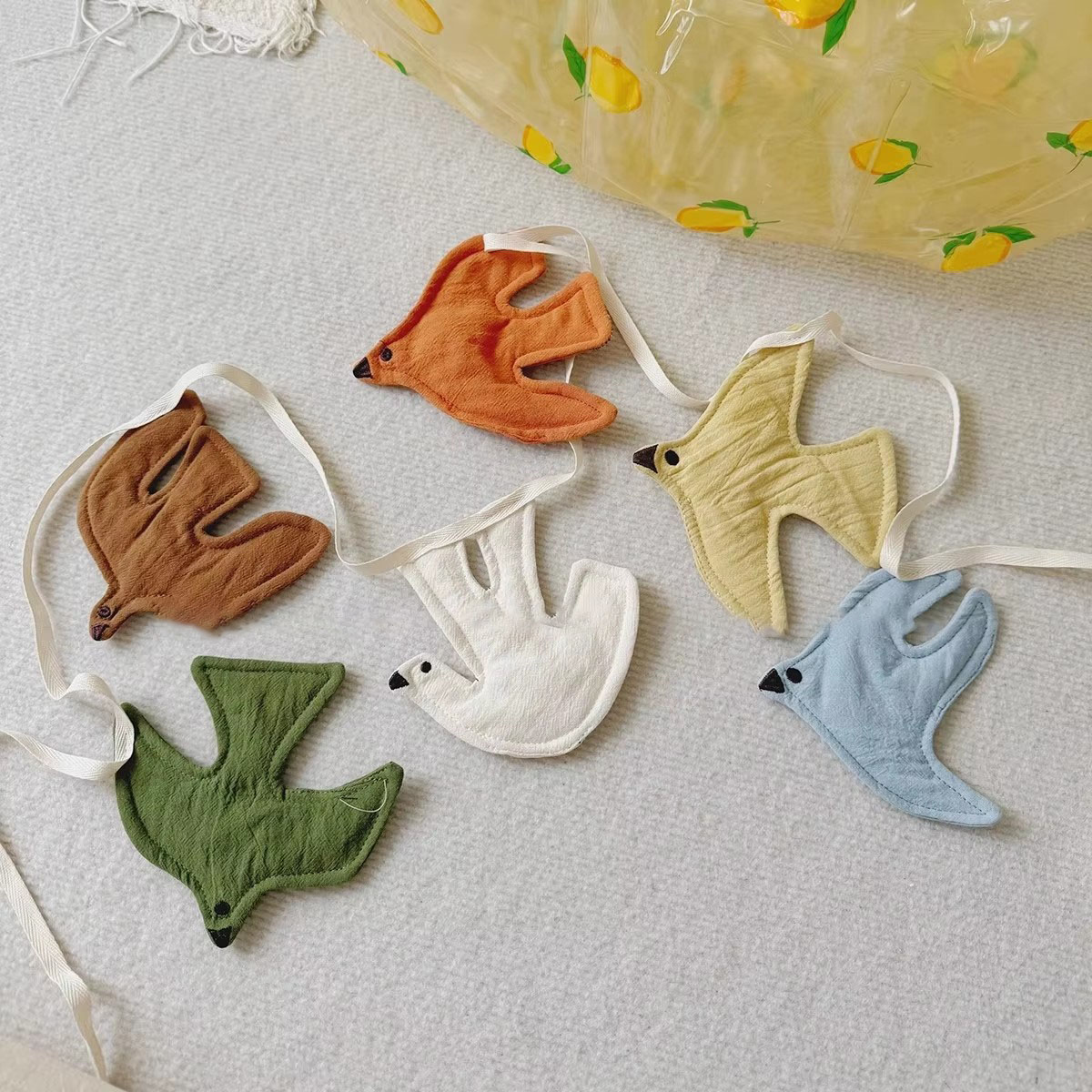 Baby Clothing Material - Ghirlanda di Bandierine in Tessuto a