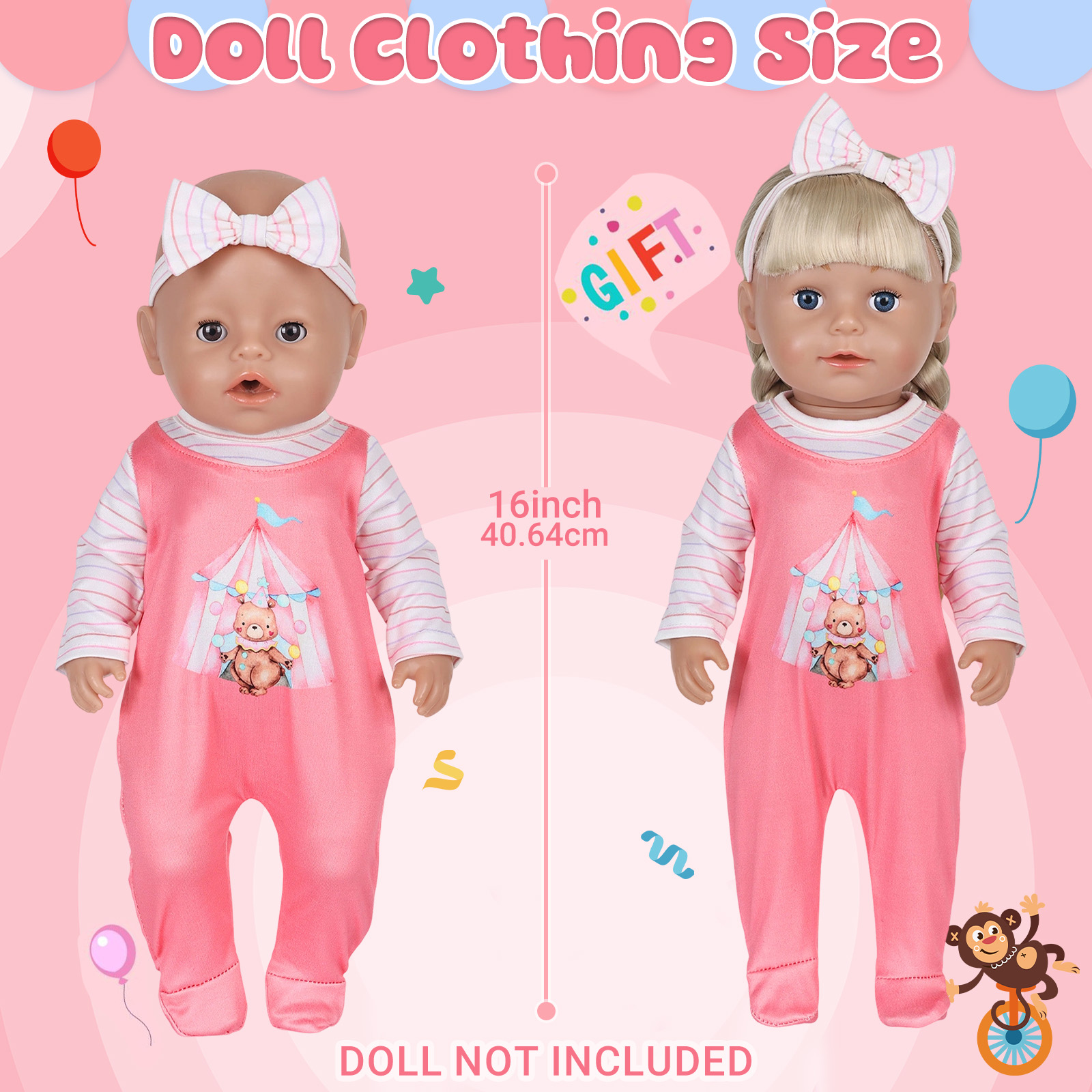 Vestiti per Bambole da 16-18 P - Baby Clothing Items recensione e prezzo
