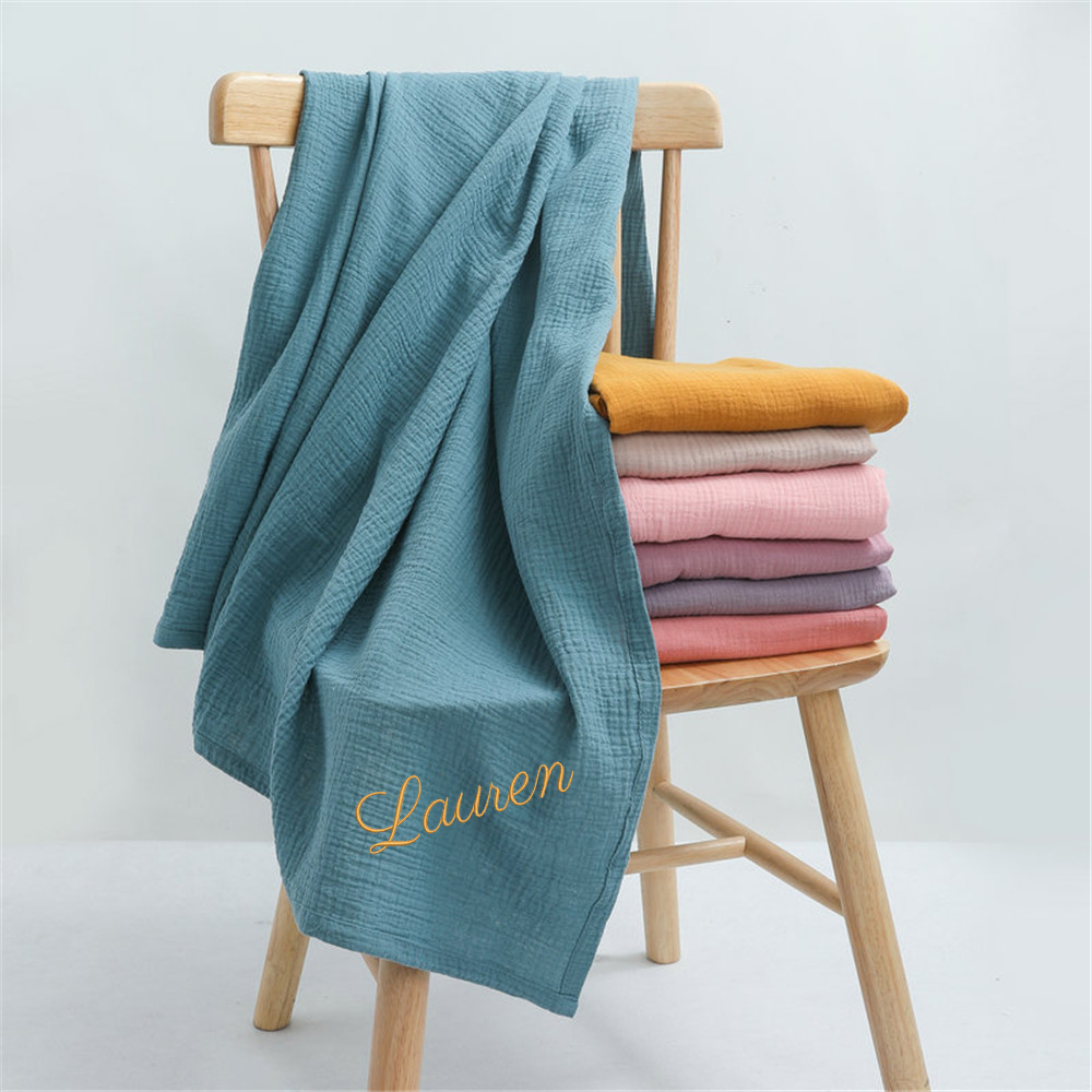 Nome personalizzato ricamato p - Muslin Swaddle Wrap recensione e prezzo
