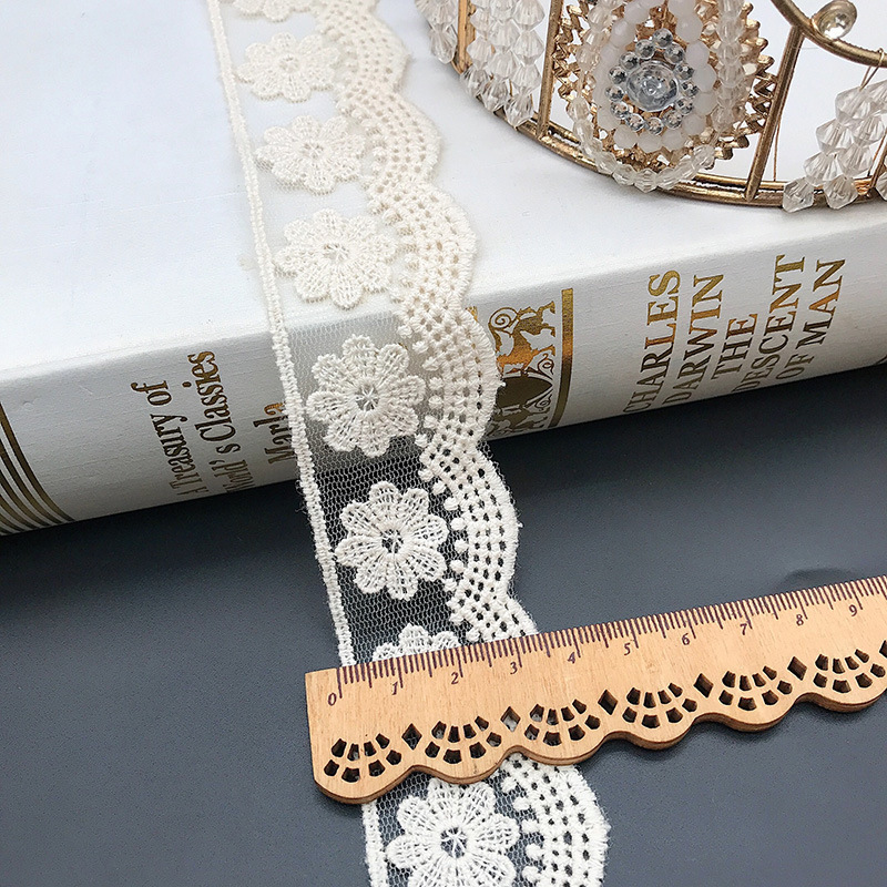 3 metri/lotto ricamo bianco be - Baby Clothing Material recensione e prezzo