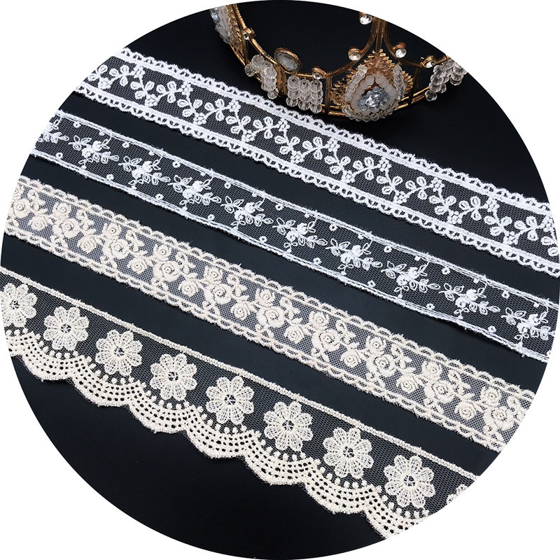 3 metri/lotto ricamo bianco be - Baby Clothing Material recensione e prezzo