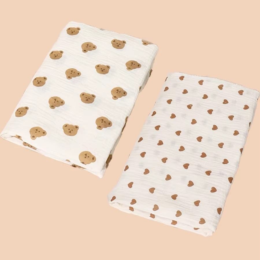 2Pc Coperte in mussola di coto - Muslin Swaddle Wrap recensione e prezzo
